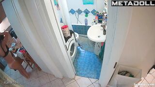 Her typical morning on the toilet with phone in hand