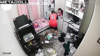 Chubby young babe lay in bed for a long time and then decided to get up