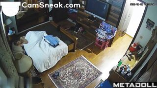 She imagines herself as a cowgirl when she jumps on him