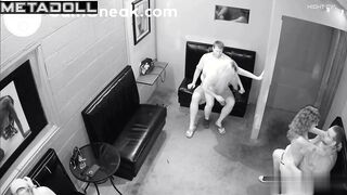 An ordinary morning at a strip club (guys having fun)