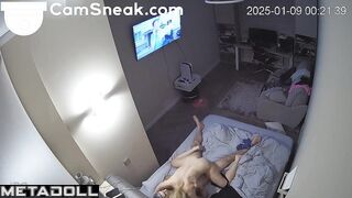 Blonde attacks his cock at every opportunity, look