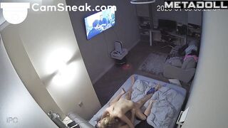 Blonde attacks his cock at every opportunity, look
