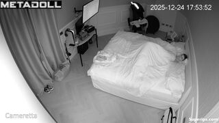 They were lying under the blanket and then started fucking