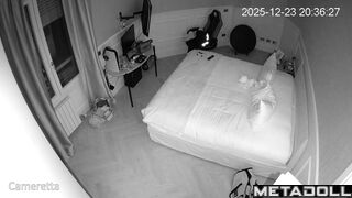 Look how cute this couple is having time on the bed