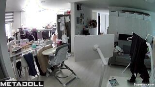 Lazy asian fuck on the floor (parents having fun)