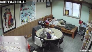 Asian couple wants to cum after dinner, spy camera
