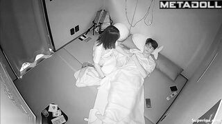 Young asian people made something dirty under the blanket