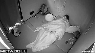 Young asian people made something dirty under the blanket