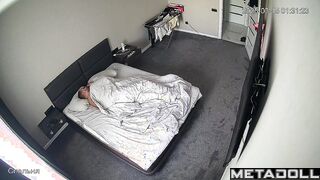 Slim lady likes everything he does with her on weekends in bed