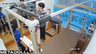 Medical exercises in the asian hospital / hidden cam