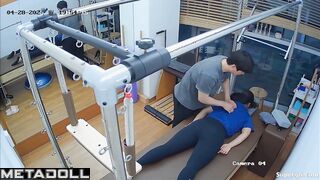 Medical exercises in the asian hospital / hidden cam