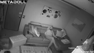 He accidentally finished on couch after having sex with her