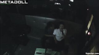 Karaoke club is a great place for kissing / asian couple