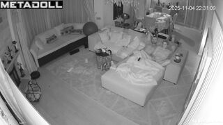 They had sensual sex and then went to sofa to rest