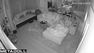 They had sensual sex and then went to sofa to rest