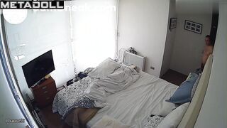 They like to be naked in bed together, spy camera
