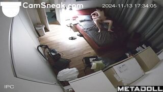 Man liked watching her swallow his cum - bedroom cam