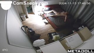 Man liked watching her swallow his cum - bedroom cam