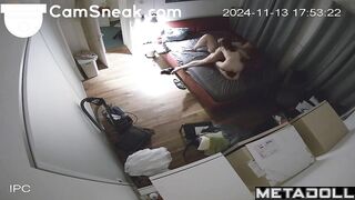 Man liked watching her swallow his cum - bedroom cam