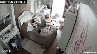 Brother and sister talked and then he left her room