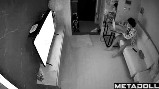 Chubby asian guy fucked his girl after friends visit