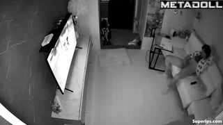 Chubby asian guy fucked his girl after friends visit