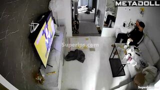 Chubby asian guy fucked his girl after friends visit