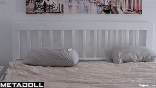 Threesome drunken love in the morning after a night club