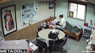 Asian couple were cold and decided to warm up with sex