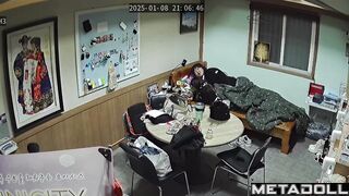 Asian couple were cold and decided to warm up with sex