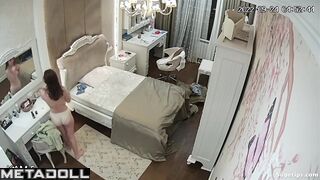She enjoys the silence alone - hidden bedroom camera