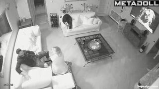 Conversation escalated into passionate living room sex