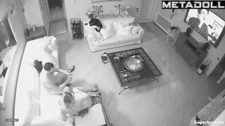 Conversation escalated into passionate living room sex
