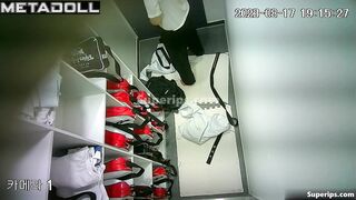 Karateka don't know that there is a hidden camera in the locker room