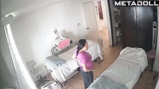 Strange activities in a closed hospital room (threesome)