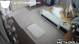 They decided to spend the whole day in bed (asian couple)