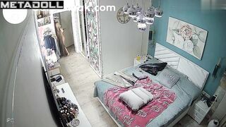 She doesn't know that a hidden camera is watching her every night