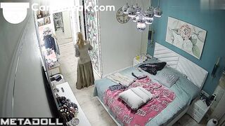 She doesn't know that a hidden camera is watching her every night