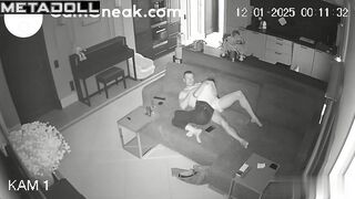 He asked her for blowjob and she agreed (living room)