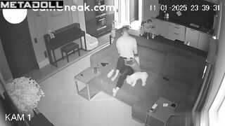 He asked her for blowjob and she agreed (living room)