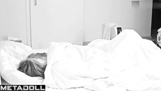 Passionate scissors sisters in cozy bedroom (curvy lesbians)