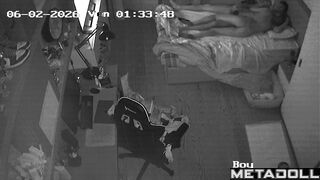 Young boyfriend and girlfriend enjoying passionate night together