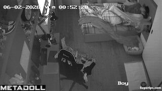 Young boyfriend and girlfriend enjoying passionate night together
