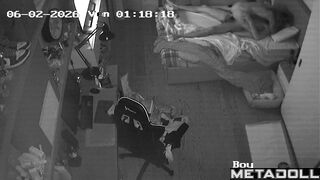 Young boyfriend and girlfriend enjoying passionate night together