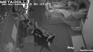 Young boyfriend and girlfriend enjoying passionate night together