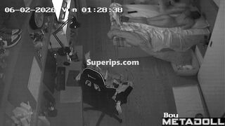 Young boyfriend and girlfriend enjoying passionate night together