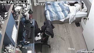 Horny teens enjoying each other under the blanket