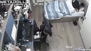 Horny teens enjoying each other under the blanket