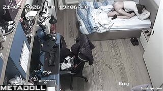 Horny teens enjoying each other under the blanket