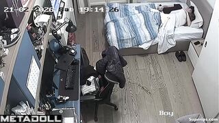 Horny teens enjoying each other under the blanket
